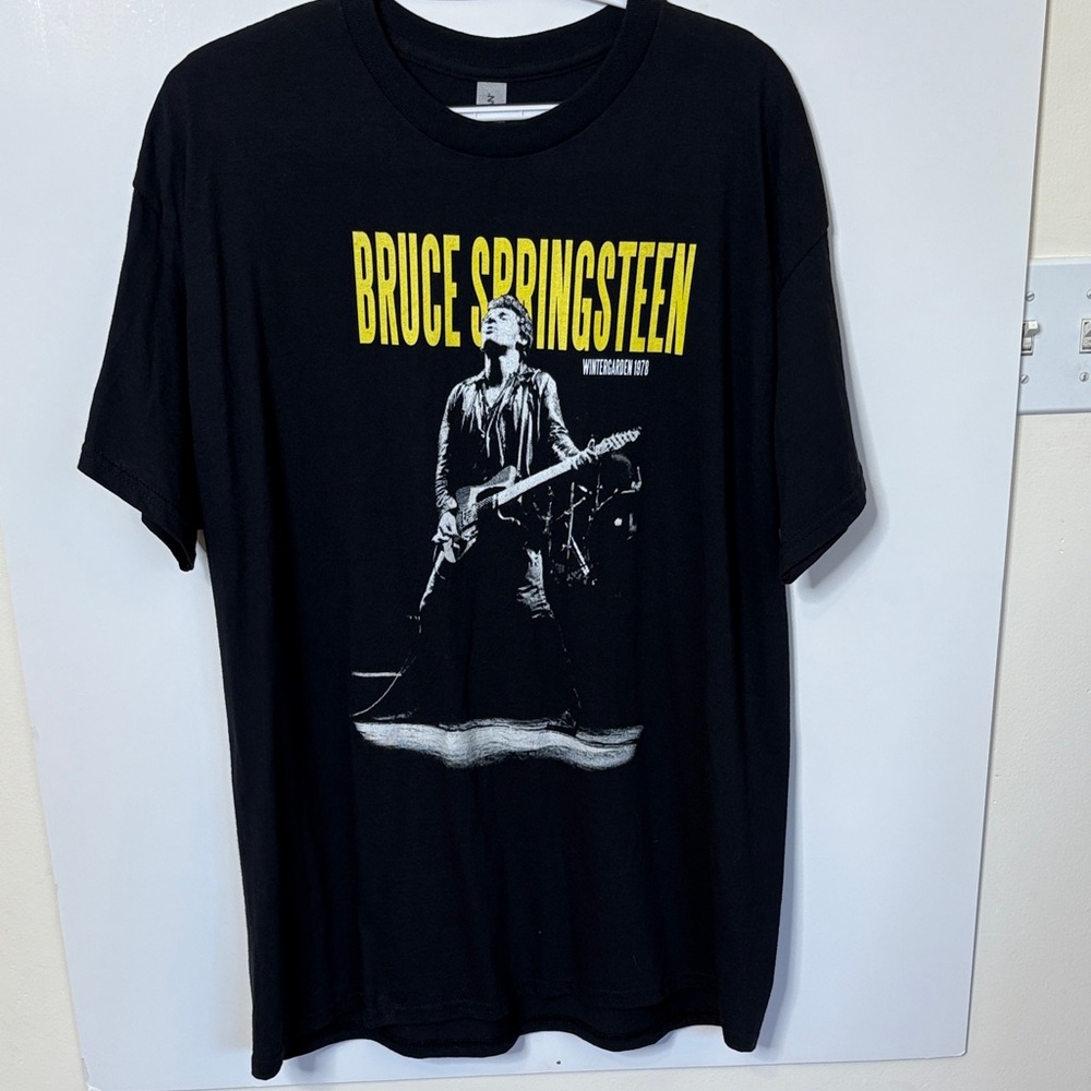 Black Bruce Springsteen Graphic Tee